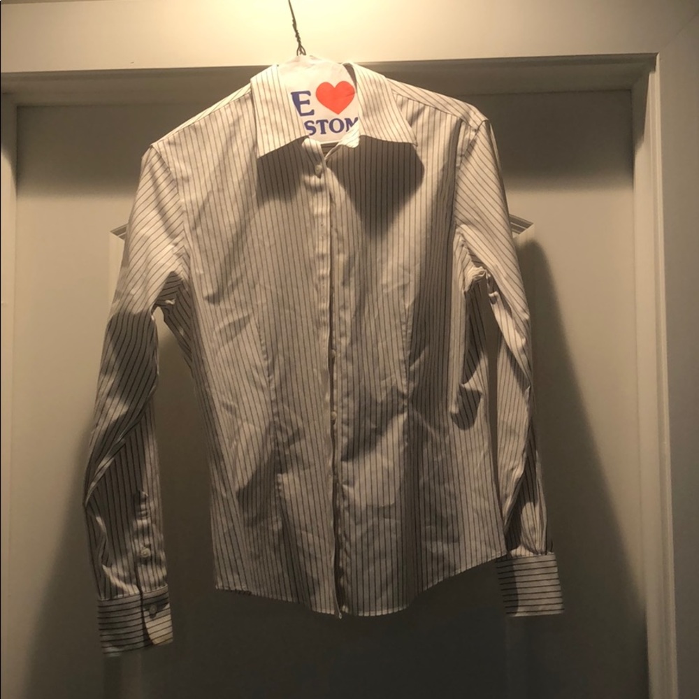 Brooks Brothers stripped fitted dress shirt